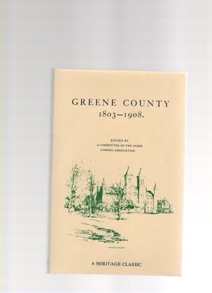 Immagine del venditore per Greene County 1803-1908 venduto da McCormick Books