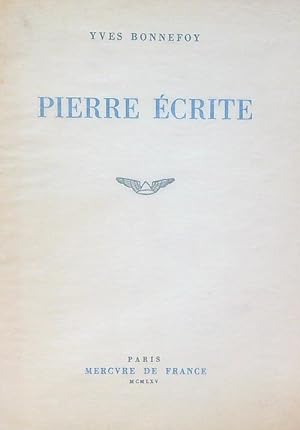 Pierre ecrite