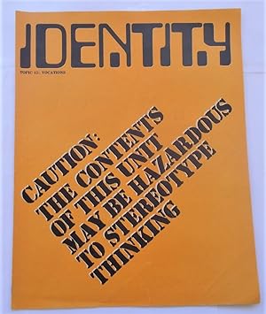 Seller image for Identity (1970 - Vol. 1 No. 2 - Part 5 of 7 Parts) - Topic 12: VOCATIONS for sale by Bloomsbury Books