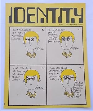 Seller image for Identity (1970 - Vol. 1 No. 1 - Part 6 of 7 Parts) - Topic 6: FOUR DIRTIEST WORDS for sale by Bloomsbury Books