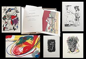 Image du vendeur pour Souvenirs et Portraits d Artistes. With 25 original prints by Giacometti, Matisse, Picasso, and others. mis en vente par Marninart, Inc (ABAA - ILAB)