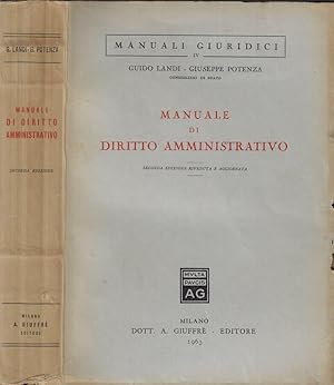 Bild des Verkufers fr Manuale di Diritto Amministrativo zum Verkauf von Biblioteca di Babele