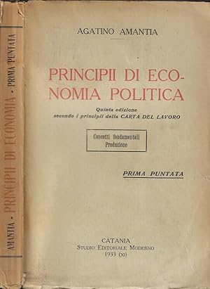 Seller image for Principii di economia politica for sale by Biblioteca di Babele