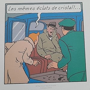 Seller image for HERGE TINTIN LES 7 BOULES DE CRISTAL PLANCHE 21 STRIP 3 MOULINSART 2010 H18 for sale by Librairie RAIMOND