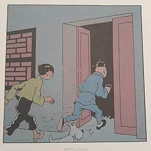 Bild des Verkufers fr HERGE TINTIN LE LOTUS BLEU PLANCHE 53 STRIP 2 MOULINSART 2010 H19 zum Verkauf von Librairie RAIMOND