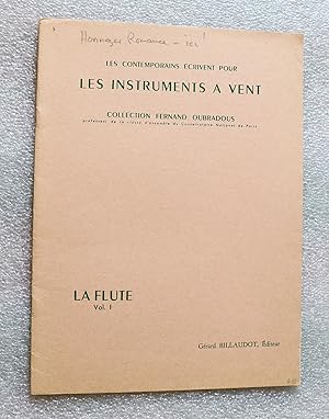 Bild des Verkufers fr Les Instruments  Vent. La flte. Vol I. Recueil-Recital "La Flte": Oeuvres pour flte et piano prsentes par Fernand Oubradous. Flute and flute and piano scores zum Verkauf von Cotswold Valley Books