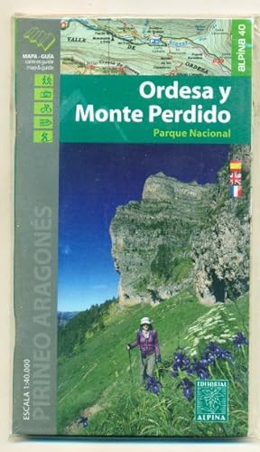 Seller image for ORDESA Y MONTE PERDIDO. PARQUE NACIONAL. Pirineo Aragones. Mapa 1:40000 y Guia Excursionista y Turistica (Espaol - English - Franais) for sale by Ducable Libros