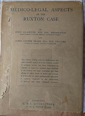 Imagen del vendedor de Medico-Legal Aspects of the Ruxton Case a la venta por WHITE EAGLE BOOKS, PBFA,IOBA,West London