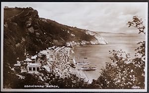 Image du vendeur pour Oddicombe Beach Devon Postcard Real Photo Post Office Publisher mis en vente par Postcard Anoraks