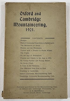 Oxford and Cambridge Mountaineering, 1921