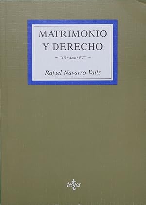 Imagen del vendedor de Matrimonio y derecho a la venta por Librera Alonso Quijano