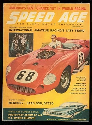 Speed Age Magazine April 1959- Nassau Speed Week- Maserati- Rathman