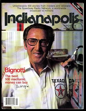 Indianapolis Magazine 5/1982-Indy 500 issue-George Bignotti cover & story-Indy 500 radio network-FN