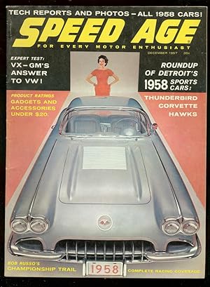 Speed Age Magazine December 1957-Corvette- VX -Jim Rathman-