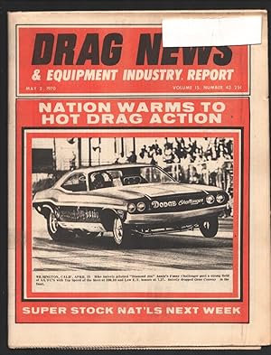Drag News 5/2/1970-Mike Snively cover-List of all winners at Rockingham Pro-Am Drag Race Champion...