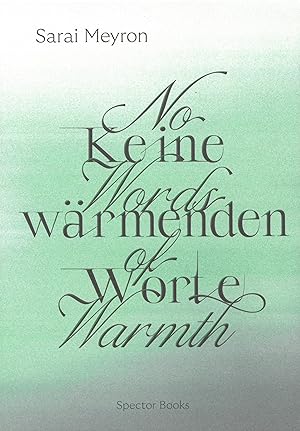 Seller image for No Words of Warmth / Keine waermenden Worte for sale by moluna