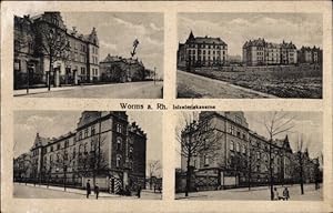 Ansichtskarte / Postkarte Worms am Rhein, Infanterie Kaserne, Außenansicht von der Straße