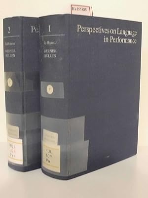 Imagen del vendedor de Perspectives on Language in Performance. (To honour Werner Hllen). 2 Vols. a la venta por ralfs-buecherkiste