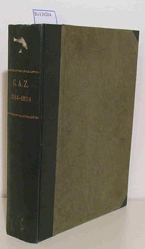 Bild des Verkufers fr Gesamtverzeichnis der Auslndischen Zeitschriften (GAZ) 1914-1924 zum Verkauf von ralfs-buecherkiste