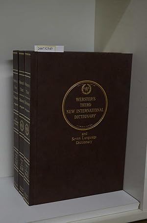 Seller image for Webster's Third New International Dictionary and seven Language Dictionary for sale by ralfs-buecherkiste