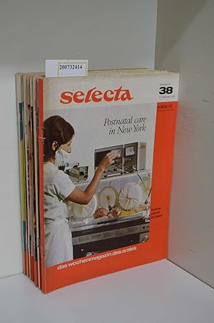 Imagen del vendedor de Selecta. Das Wochenmagazin des Arztes. Jahrgang XVI. (1974), Hefte 38 - 46 (9 Hefte) a la venta por ralfs-buecherkiste