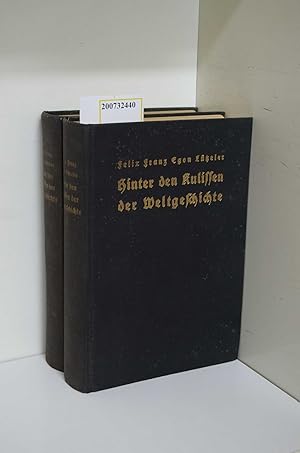 Imagen del vendedor de Hinter den Kulissen der Weltgeschichte. Biologische Beitrge zur Geschichte der Geheimbnde aller Zeiten und Vlker. 2 Bnde. a la venta por ralfs-buecherkiste