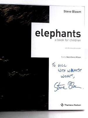 Bild des Verkufers fr Elephants; A Book for Children zum Verkauf von World of Rare Books