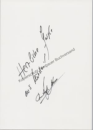 Seller image for Original Autogramm Christoph Kunz Starkoch /// Autograph signiert signed signee for sale by Antiquariat im Kaiserviertel | Wimbauer Buchversand