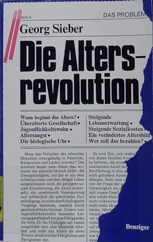 Seller image for Die Altersrevolution. for sale by Antiquariat Bookfarm