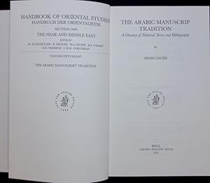 Bild des Verkufers fr The Arabic manuscrip tradition: a glossary of technical terms and bibliography. Handbook of Oriental Studies / Sect. 1 / Der Nahe und der Mittlere Osten ; Vol. 58 zum Verkauf von Antiquariat Bookfarm