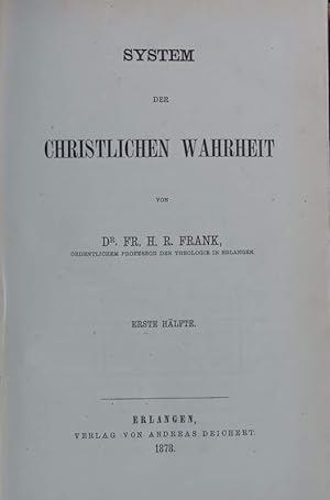 Imagen del vendedor de System der christlichen Wahrheit, Hlfte 1. a la venta por Antiquariat Bookfarm