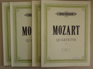 Imagen del vendedor de Wolfgang Amadeus Mozart Quartette fr 2 Violinen, Viola und Violoncello 4 Bnde; Edition Peters Nr. 16 a la venta por Elops e.V. Offene Hnde