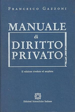 Immagine del venditore per Manuale Di Diritto Privato venduto da DRBOOKS