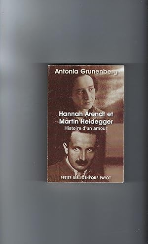 Seller image for Hannah Arendt Et Martin Heidegger for sale by DRBOOKS