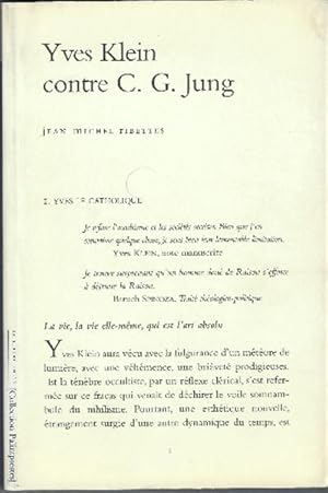 Imagen del vendedor de Yves Klein Contre C.G. Jung a la venta por DRBOOKS