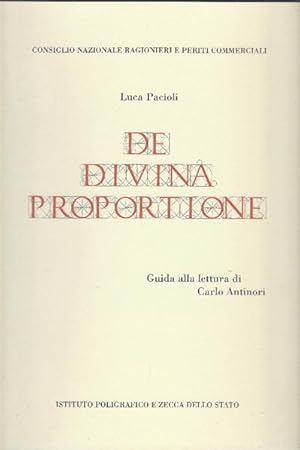 Seller image for De Divina Proportione for sale by DRBOOKS