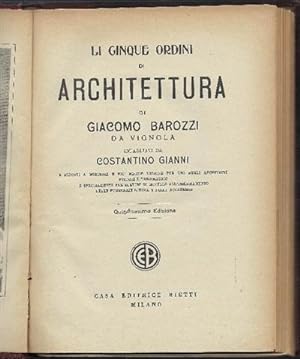 Seller image for Li Cinque Ordini Di Architettura for sale by DRBOOKS