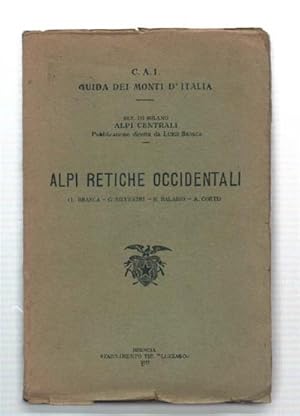 Image du vendeur pour Alpi Retiche Occidentali Volume I. mis en vente par DRBOOKS
