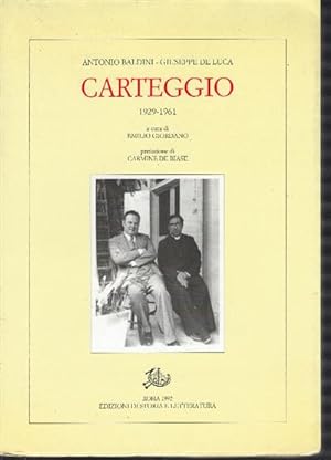 Seller image for Carteggio 1929-1961 for sale by DRBOOKS