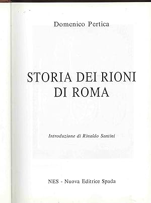 Seller image for Storia dei rioni di Roma for sale by DRBOOKS
