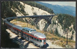 Canadian Rockies Postcard The CPR Canadian Pacific Railway Train