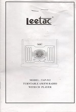 Leetac Model: TAP-512 Turntable AM/FM Radio with CD Player