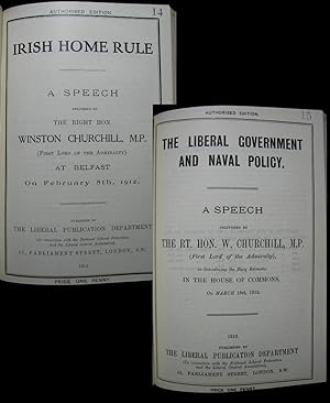 Two speech pamphlets: Irish Home Rule delivered 8 February 1912 and The Liberal Government and Na...