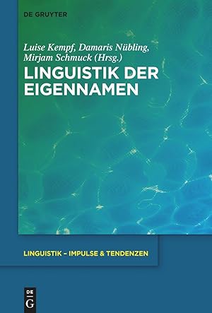 Seller image for Linguistik der Eigennamen for sale by moluna