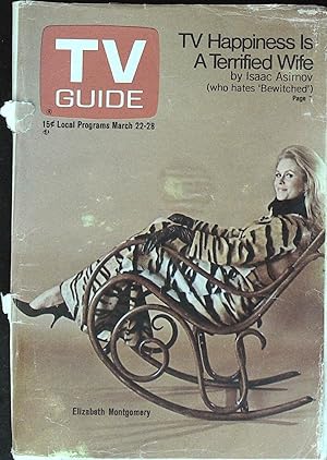 TV Guide March 22, 1969 Elizabeth Montgomery of "Bewitched"