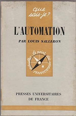 Seller image for L'Automation : Par Louis Salleron,. 4e dition for sale by Ammareal