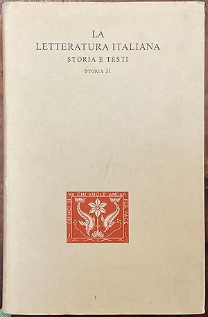 Storia letteraria del Trecento. La Letteratura italiana. Storia e testi