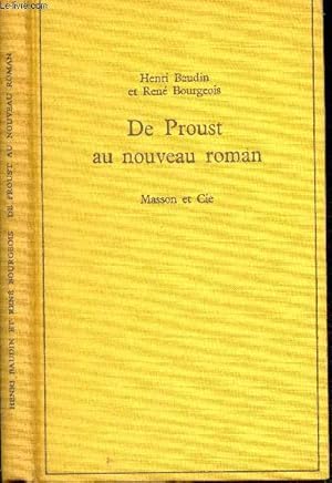 Bild des Verkufers fr De proust au nouveau Roman zum Verkauf von Le-Livre