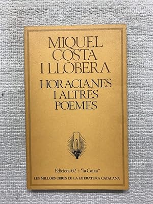 Seller image for Horacianes i altres poemes for sale by Campbell Llibres