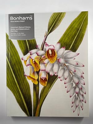 Seller image for Bonhams Sale 11388: Important Natural History Books and Watercolours~Part One (July 15, 2004) for sale by BookEnds Bookstore & Curiosities